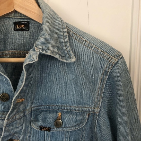 Vintage Lee Boho Coastal Cowgirl Denim Jean Jacket Small - Picture 3 of 7